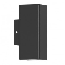 Φωτιστικό Τετράγωνο Διπλής Κατεύθυνσης 2xGU10 230V Πλαστικό IP54 Γραφίτη 3-07602111